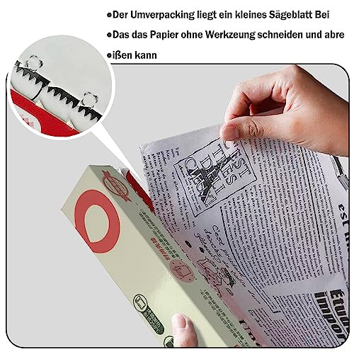 Sütőpapír tekercs 8 m zsírpapír szendvicshez, fehér - outlet termék