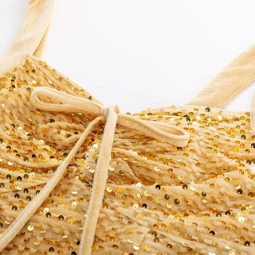 Belle Poque női flitteres felső arany, XL - outlet termék