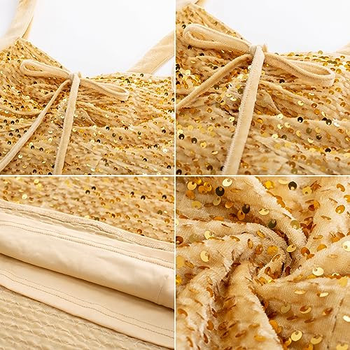 Belle Poque női flitteres felső arany, XL - outlet termék