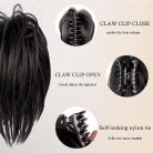 colorfulpanda hajcsat konty hajhosszabbítás fekete - outlet termék