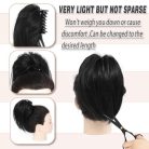 colorfulpanda hajcsat konty hajhosszabbítás fekete - outlet termék