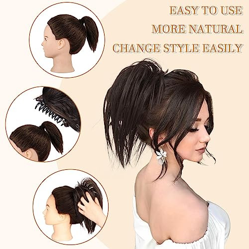 colorfulpanda hajcsat konty hajhosszabbítás fekete - outlet termék