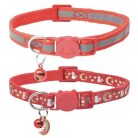 DAIHAQIKO 2 darabos fényvisszaverő macskanyakörv holdcsengővel, szín: ragyogó - outlet termék