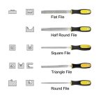 sourcing map gyémánt láncfűrész reszelő 3/16 hüvelyk 4,8mm 80 szemcsés kerek élező - outlet termék