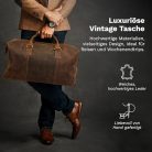 DONBOLSO bőr utazótáska kézipoggyász, olasz vintage bőr, férfiaknak, párnázott - outlet termék