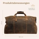 DONBOLSO bőr utazótáska kézipoggyász, olasz vintage bőr, férfiaknak, párnázott - outlet termék