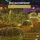 Lichternetz 3x2m 200 LED fényfüzér melegfehér, IP44 vízálló, távirányítóval, 8 mód - outlet termék