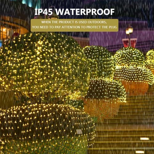 Lichternetz 3x2m 200 LED fényfüzér kültéri melegfehér, IP44 vízálló, távirányító - outlet termék