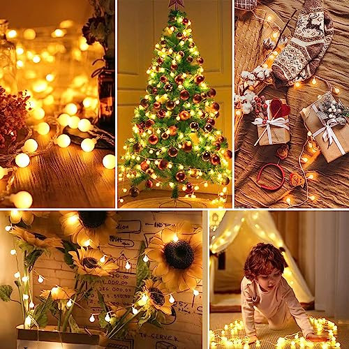 Liyade 15M 120 LED gömb fényfüzér külső, 8 mód és memória funkció, fényfüzér belső - outlet termék