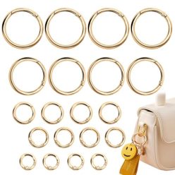 20 darabos kerek karabiner készlet arany - outlet termék