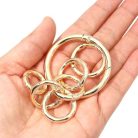 20 darabos kerek karabiner készlet arany - outlet termék