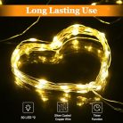 LED tündérfények, elemes, 2x 3 m, 30 LED rézhuzalos tündérfények, időzítővel - outlet termék