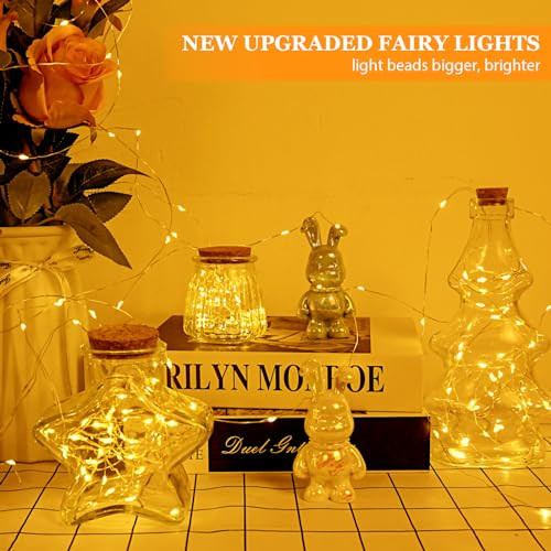 LED tündérfények, elemes, 2x 3 m, 30 LED rézhuzalos tündérfények, időzítővel - outlet termék