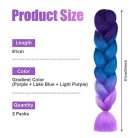 Aomig hajfonat kiegészítők, 2 darabos ombre hajfonat, jumbo fonatok szintetikus haj - outlet termék