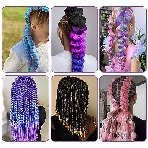 Aomig hajfonat kiegészítők, 2 darabos ombre hajfonat, jumbo fonatok szintetikus haj - outlet termék