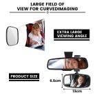 Baby autós tükör, 360°-ban forgatható, rugós rögzítés, üveg tükör, hátsó ülés - outlet termék