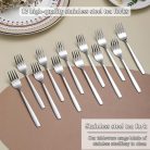 Berglander 12 darabos desszertvilla készlet rozsdamentes acél, 16,5 cm, fényes - outlet termék