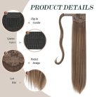 FESHFEN hosszú egyenes lófarok hajdarab, szintetikus hajhosszabbítás, nőknek és - outlet termék