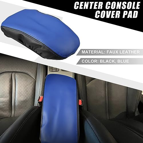 ABSOPRO autó középkonzol kartámasz borító Kia Optima 2016-2020 fekete-kék - outlet termék