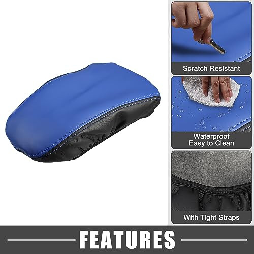 ABSOPRO autó középkonzol kartámasz borító Kia Optima 2016-2020 fekete-kék - outlet termék