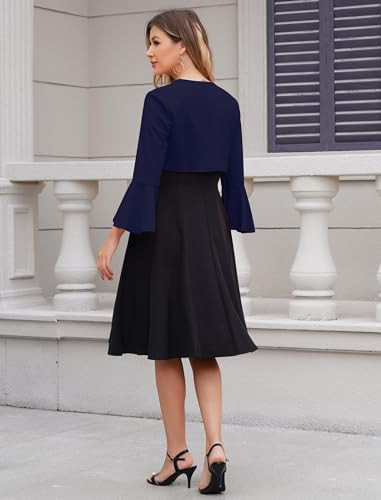 Odizli női elegáns 3/4 ujjú boleró kardigán ünnepi esküvői rövid kabát - outlet termék