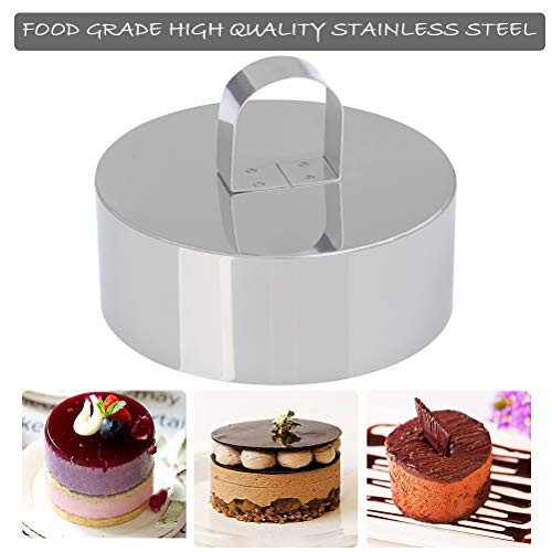 CENBEN 4 darabos mousse gyűrű 2 nyomóval rozsdamentes acél, 10,5 cm - outlet termék