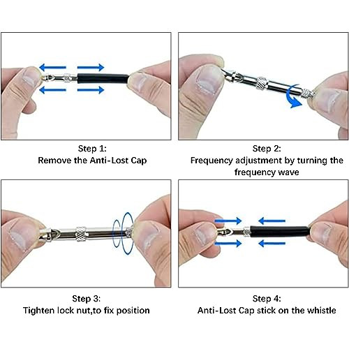 Toulifly kutyasípok ultrahangos, fekete, állítható, nyakpánttal, 2 darabos - outlet termék
