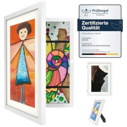 Ciscle A4 gyerekrajz képkeret fehér - outlet termék