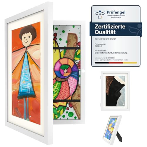 Ciscle A4 gyerekrajz képkeret fehér - outlet termék