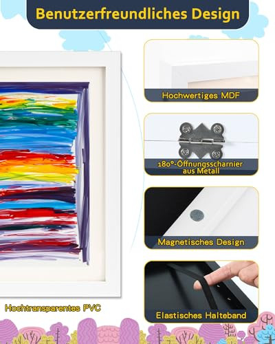 Ciscle A4 gyerekrajz képkeret fehér - outlet termék