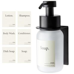   Designfactory Hamburg üveg szappanadagoló fali, konyhai és fürdőszobai, sampon és - outlet termék