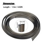 ABSOPRO 1 darab száloptikai kábel 3mm 1.5m fekete - outlet termék