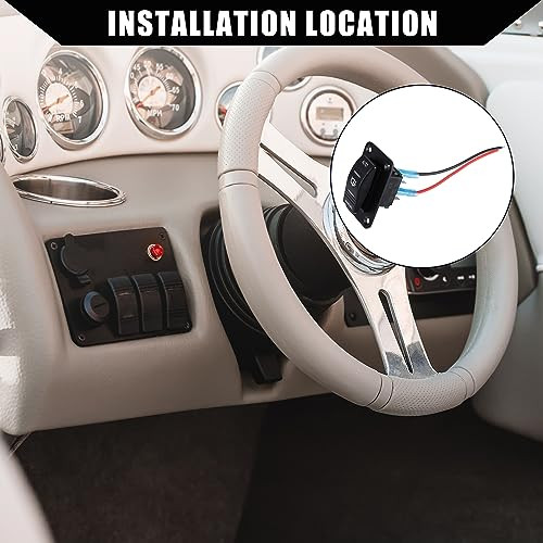 ABSOPRO 3 utas 20A 4 tűs billenő kapcsoló panel LED-del - outlet termék