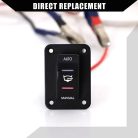 ABSOPRO 3 utas 20A 4 tűs billenő kapcsoló panel LED-del - outlet termék