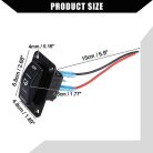 ABSOPRO 3 utas 20A 4 tűs billenő kapcsoló panel LED-del - outlet termék