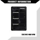 ABSOPRO 3 utas 20A 4 tűs billenő kapcsoló panel LED-del - outlet termék