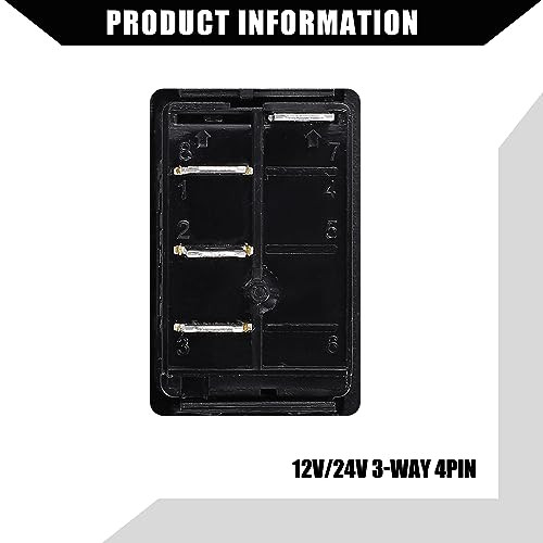 ABSOPRO 3 utas 20A 4 tűs billenő kapcsoló panel LED-del - outlet termék