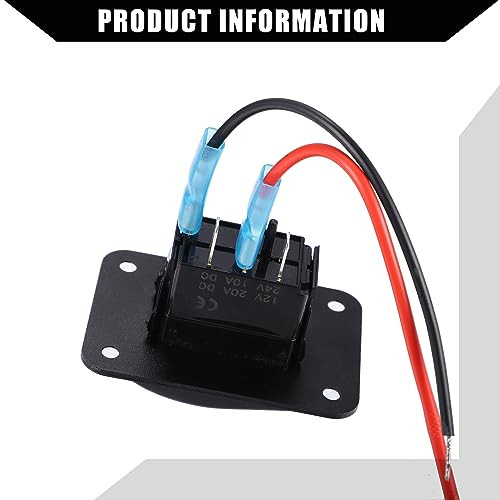 ABSOPRO 3 utas 20A 4 tűs billenő kapcsoló panel LED-del - outlet termék