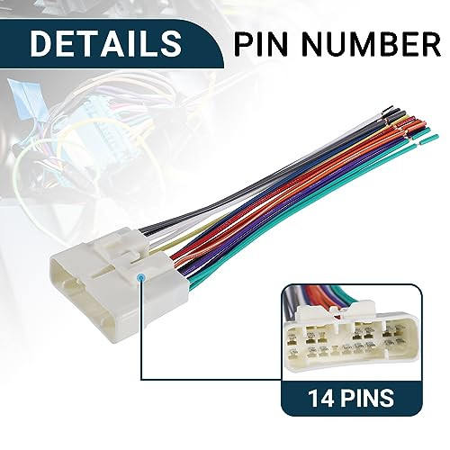 ABSOPRO 1 darab autórádió kábelköteg tartós csere Honda számára - outlet termék