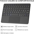 JADEMALL Bluetooth billentyűzet tablethez iPad 11, touchpaddal, újratölthető - outlet termék