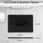 JADEMALL Bluetooth billentyűzet tablethez iPad 11, touchpaddal, újratölthető - outlet termék