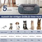 FURTIME kutyaágy, közepes méretű kutyáknak mosható, bolyhos, csúszásmentes, 63 x 53 x - outlet termék