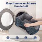 FURTIME kutyaágy, közepes méretű kutyáknak mosható, bolyhos, csúszásmentes, 63 x 53 x - outlet termék