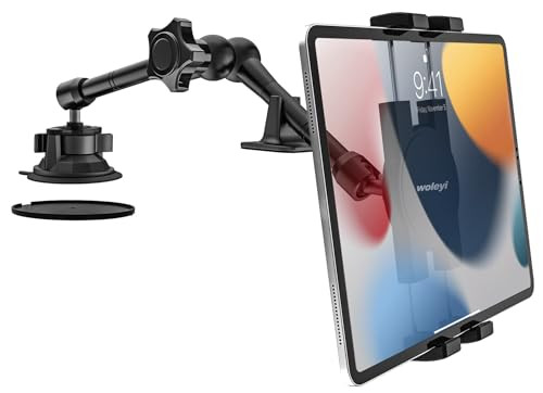Woleyi teherautó/autó tablet tartó műszerfalra fekete - outlet termék