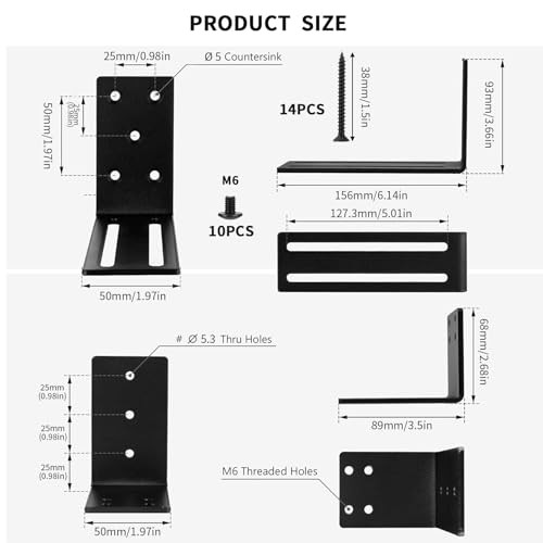 2 darabos állítható ajtózáró konzolok fém U konzolok, rúd biztonsági ajtózáró - outlet termék