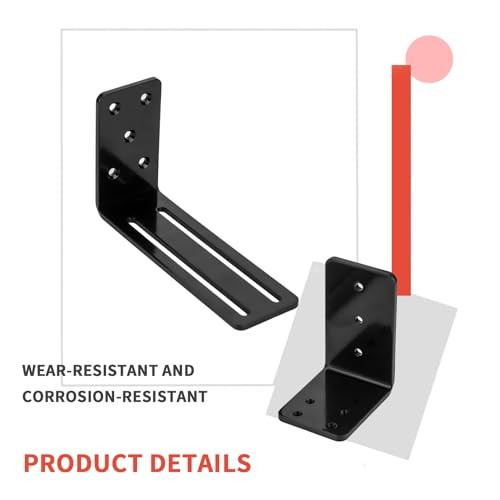 2 darabos állítható ajtózáró konzolok fém U konzolok, rúd biztonsági ajtózáró - outlet termék