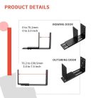 2 darabos állítható ajtózáró konzolok fém U konzolok, rúd biztonsági ajtózáró - outlet termék