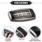 ABSOPRO autókulcs medál Hyundai 8 gombos TPU fekete - outlet termék