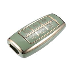   ABSOPRO autókulcs medál Hyundai 6 gombos TPU zöld - outlet termék