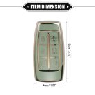 ABSOPRO autókulcs medál Hyundai 6 gombos TPU zöld - outlet termék